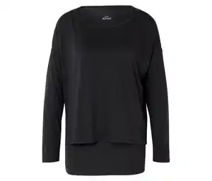 2-in-1-Sportshirt, schwarz