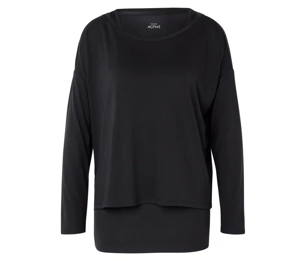 Bild 1 von 2-in-1-Sportshirt, schwarz