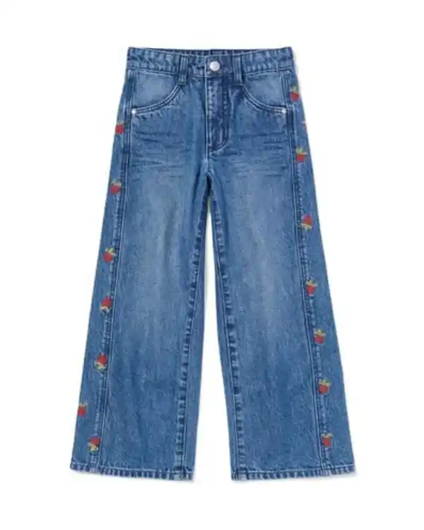 Bild 2 von Kinderjeans, Wide Fit, Radieschen mittelblau