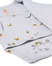 Bild 2 von Babystrampler zum Mitwachsen, gerippt, Tiermotiv grün