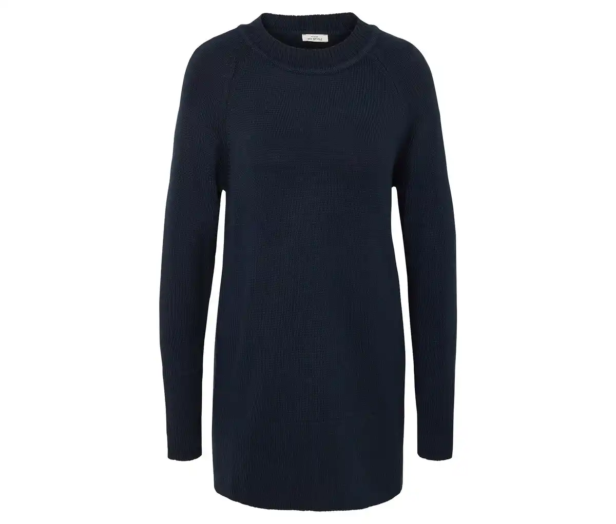 Bild 1 von Langer Strickpullover, dunkelblau