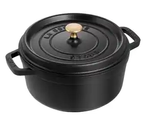 STAUB »Cocotte 26«, schwarz, ca. 5,2 l