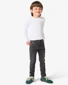 Kinderhose, Jog-Denim, Skinny Fit schwarz