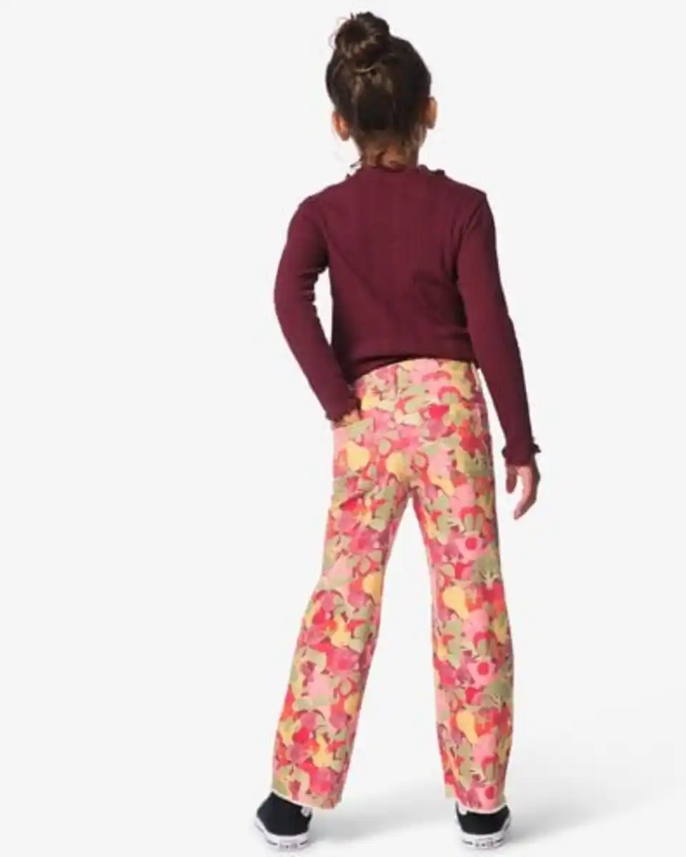Bild 4 von Kinderhose, weite Passform, Früchte bordeauxrot