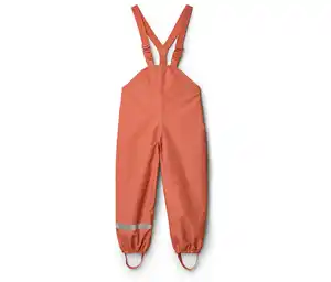 Kinder-Thermo-Regenhose mit Fleecefutter, rostbraun