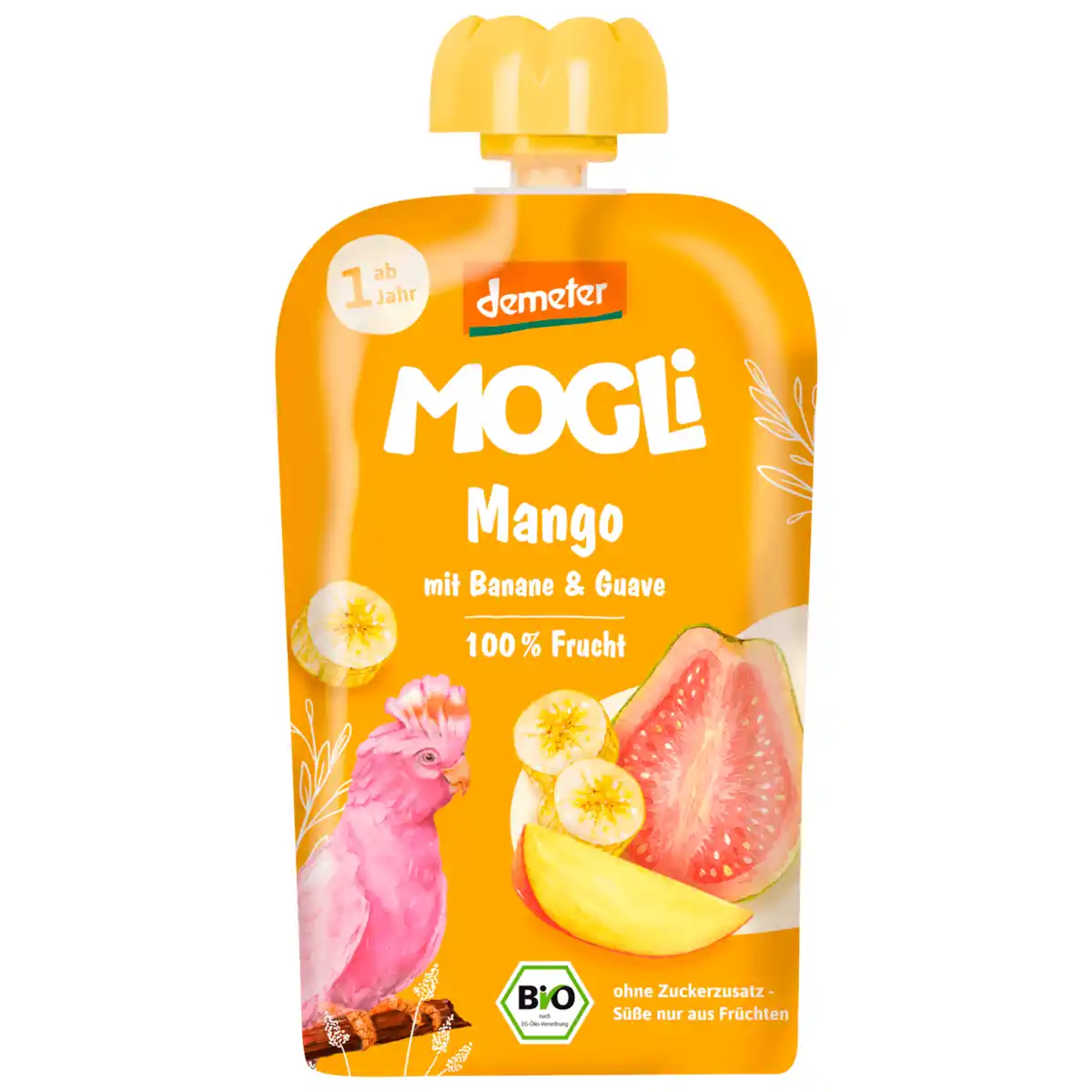 Bild 1 von Mogli Bio Demeter Quetschie Mango mit Banane & Guave ab 1 Jahr 100g