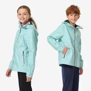 DECATHLON Regenjacke Segeln Kinder wasserdicht winddicht 100 mintgrün
