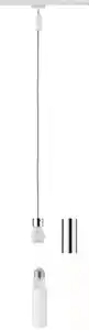Schienensystem-Hängeleuchte Basic Pendulum max. 20 Watt, Weiß, Chromfarben
