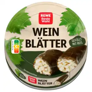 REWE Beste Wahl Gefüllte Weinblätter mit Reis 200g