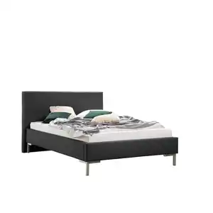 Livetastic Polsterbett Minto, Anthrazit, Metall, 140x200 cm, Made in Germany, für Lattenrost geeignet, Schlafzimmer, Betten, Polsterbetten