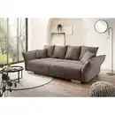Bild 1 von P & B Bigsofa Pera, Graubraun, Kunststoff, 4-Sitzer, Füllung: Schaumstoff, 242x71x90 cm, Made in EU, Rücken echt, Wohnzimmer, Sofas & Couches, Sofas, Bigsofas