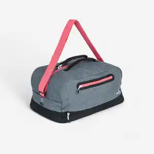 NABAIJI Schwimmtasche Dufflebag 3 Fächer 27 L - grau/rosa