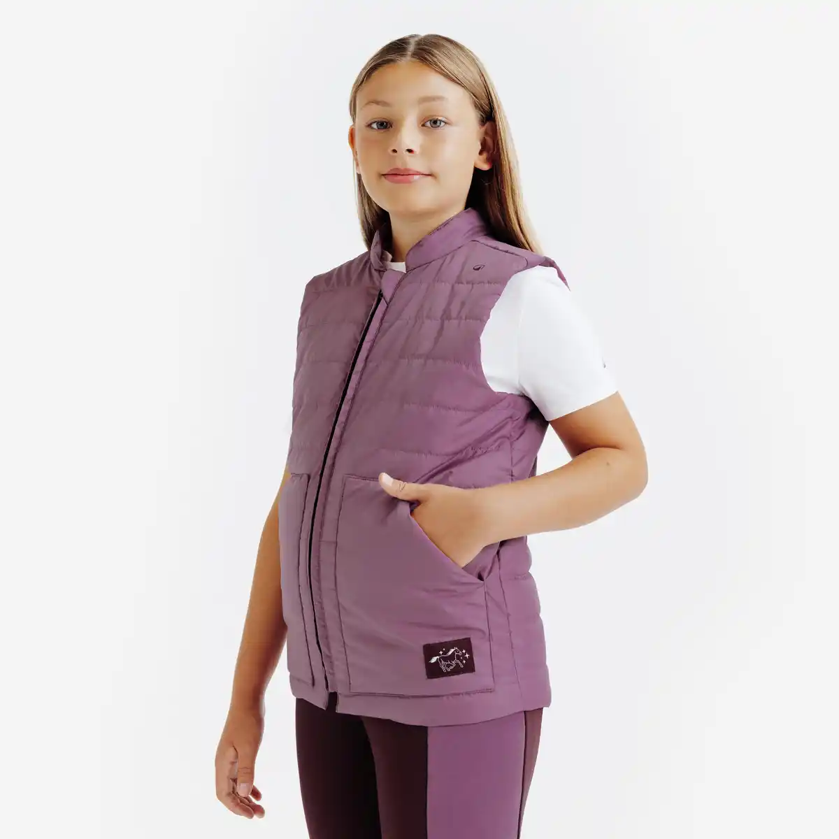Bild 1 von FOUGANZA Reitweste Magic Kinder violett