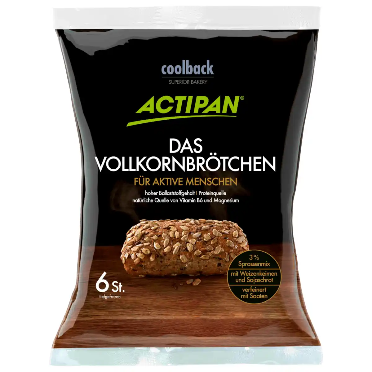 Bild 1 von Actipan Das Vollkornbrötchen 570g, 6 Stück