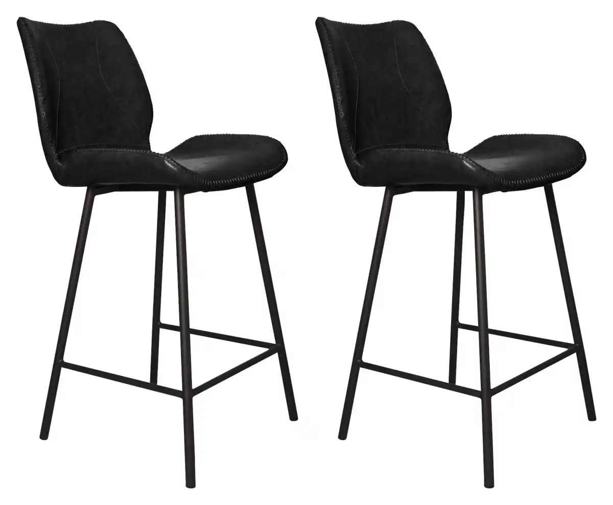 Bild 1 von Barhocker-Set Barron 2er-Set ca. 47x99 cm Schwarz, Schwarz