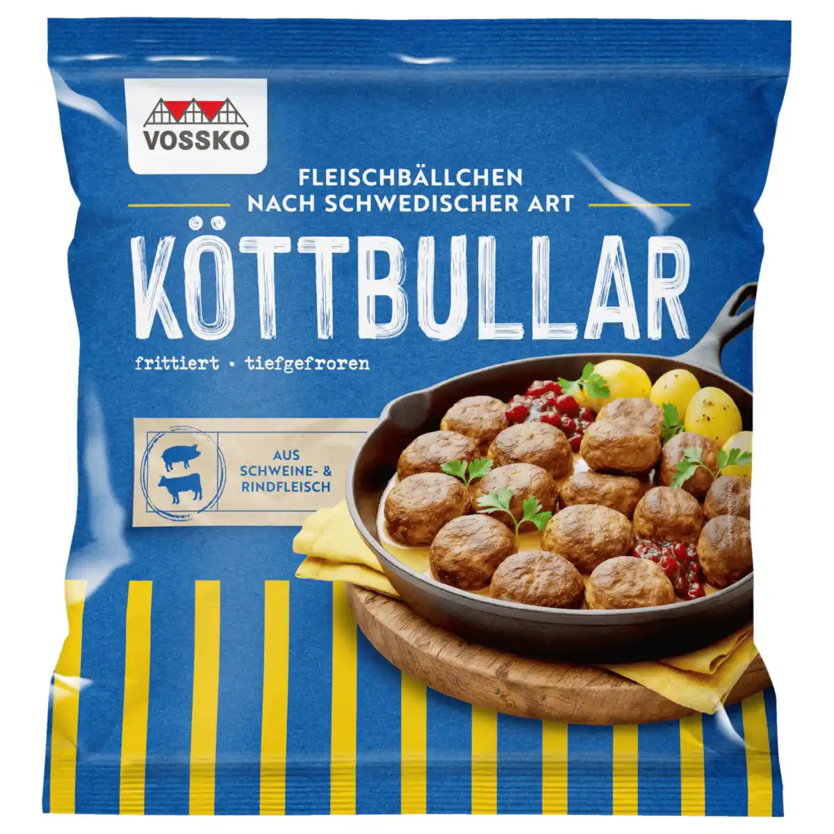 Bild 1 von Vossko Köttbullar Fleischbällchen Schwedische Art 500g