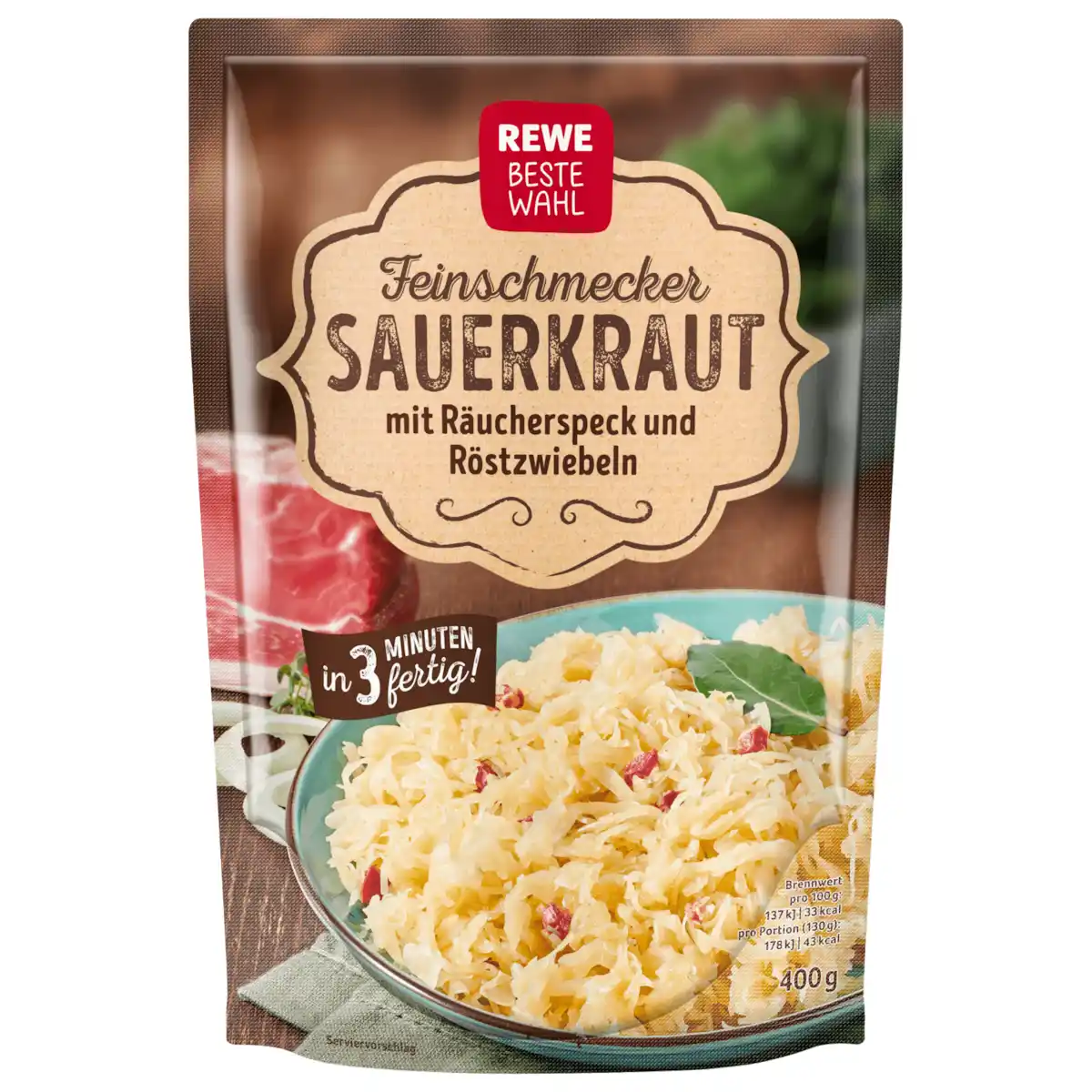 Bild 1 von REWE Beste Wahl Feinschmecker-Sauerkraut 400g