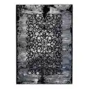 Bild 1 von Musterring Webteppich Colorado Flower, Dunkelgrau, Grau, Schwarz, Hellgrau, Textil, Abstraktes, rechteckig, 140x200 cm, Care & Fair, Oeko-Tex® Standard 100, in verschiedenen Größen erhältlich, f