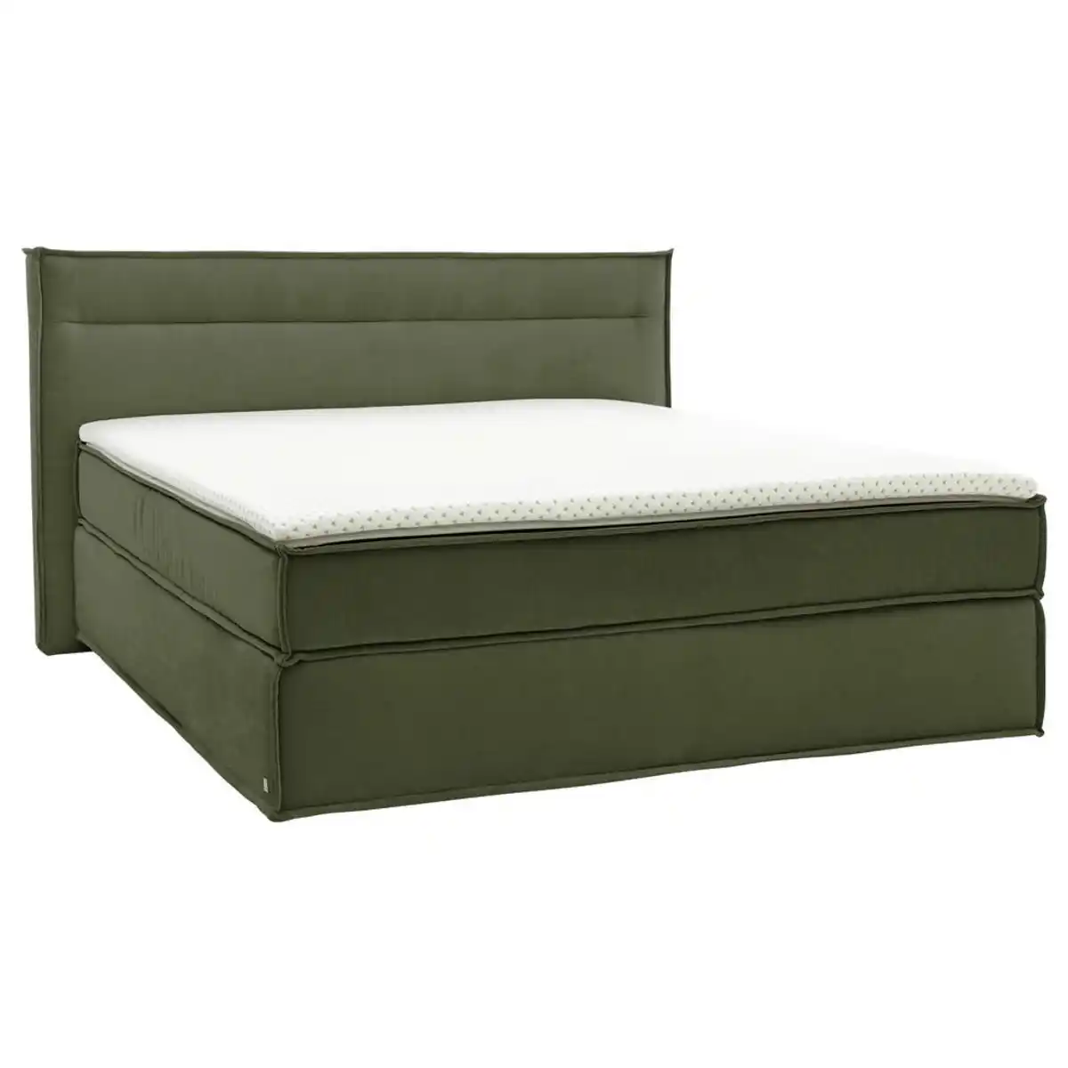 Bild 1 von Musterring Boxspringbett, Olivgrün, Textil, H2 + H4, 7-Zonen, Höhe ca. 22 cm, 180x200 cm, Dgm, Stoffauswahl, in verschiedenen Größen erhältlich, Matratze Härtegraden erhältlich, Schlafzimmer,