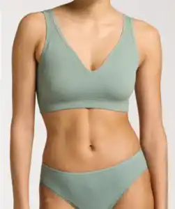 Geripptes Bustier