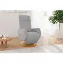 Bild 1 von Sit & More Relaxsessel Rochelle E, Hellgrau, Holz, Eiche, 71x110x82 cm, Goldenes M, Oeko-Tex® Standard 100, Made in Europe, DGM-Klimapakt, Sitzfläche 360° drehbar, gepolsterte Armlehnen, Wohnzimme