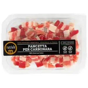 Marziale Pancetta per Carbonara Speckwürfel vom Bauchspeck 100g