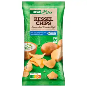 REWE Bio Kesselchips Sauerrahm Kräuter Style 125g