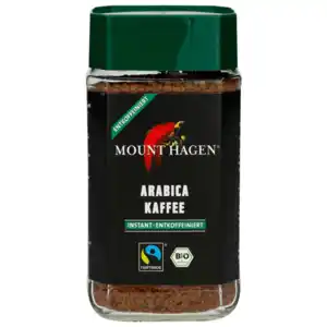 Mount Hagen Bio Arabica Kaffee Instant entkoffeiniert 100g