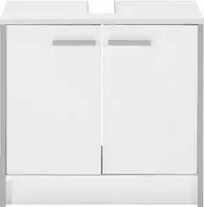Waschbeckenunterschrank in Perlweiß