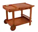 Bild 1 von Servierwagen Hayward ca. 60x76x100 cm Holz, Eukalyptusholzfarben