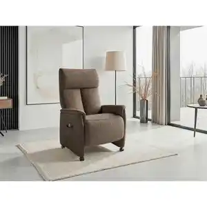 Sit & More Relaxsessel TV Cremona Comfort E M2, Braun, Kunststoff, 76x112x84 cm, Goldenes M, Oeko-Tex® Standard 100, Made in Europe, DGM-Klimapakt, Relaxfunktion, Liegefunktion, gepolsterte Armlehne