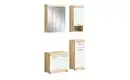 Bild 2 von Badmöbel-Set SCHLOONSEE, 4 teilig, bestehend aus: Waschbeckenunterschrank, Spiegelschrank, Unterschrank, Hängeschrank Schloonsee