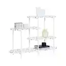 Bild 1 von SoBuy Standregal, Mehrfarbig, Weiß, Holzwerkstoff, Metall, 120x86x40 cm, Wohnzimmer, Regale, Bücherregale