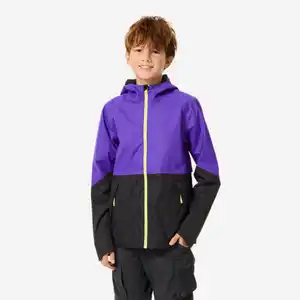 QUECHUA Wanderjacke Kinder Gr. 122–170 wasserdicht - MH500 Twin violett/schwarz