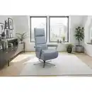 Bild 1 von Sit & More Relaxsessel TV Vario Comfort E L3, Graublau, Metall, Echtleder, Nappaleder, 70x128x85 cm, Goldenes M, Made in Europe, DGM-Klimapakt, Liegefunktion, Sitzfläche 360° drehbar, gepolsterte A