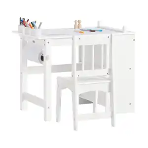 SoBuy Kindersitzgruppe, Weiß, Holzwerkstoff, 80x65x54 cm, Kinderzimmer & Jugendzimmer, Kindermöbel, Kindersitzmöbel & Kindertische, Kindersitzgruppen