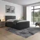 Bild 1 von Livetastic Boxspringbett, Schwarz, Holz, Metall, Kunststoff, Textil, Birke, Buche,Birke, Buche, H2, 7-Zonen, Höhe ca. 16 cm, 120x200 cm, Federkernmatratze, Stoffauswahl, in verschiedenen Größen er