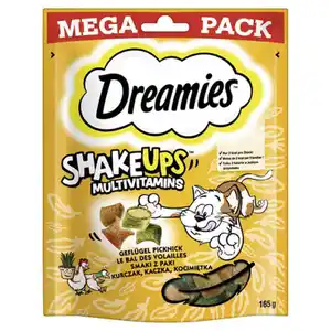 WHISKAS Knuspertaschen / Dreamies, Geflügel Picknick 165 g