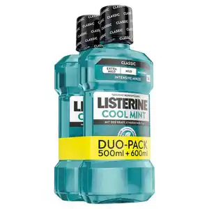 LISTERINE Duopack 500 ml/600 ml, Cool Mint