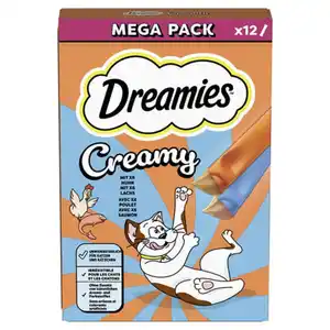 WHISKAS Knuspertaschen / Dreamies, Creamy Huhn & Lachs 120 g