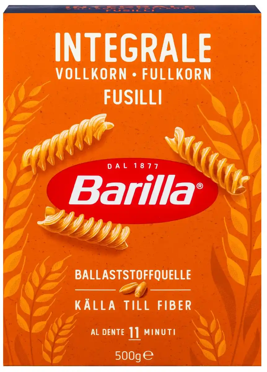 Bild 1 von BARILLA Integrale Vollkornpasta, 500-g-Packg.