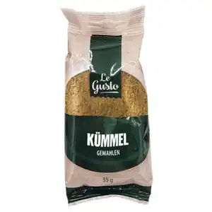 LE GUSTO Kräuter und Gewürze im Nachfüllbeutel, Kümmel gemahlen 35 g