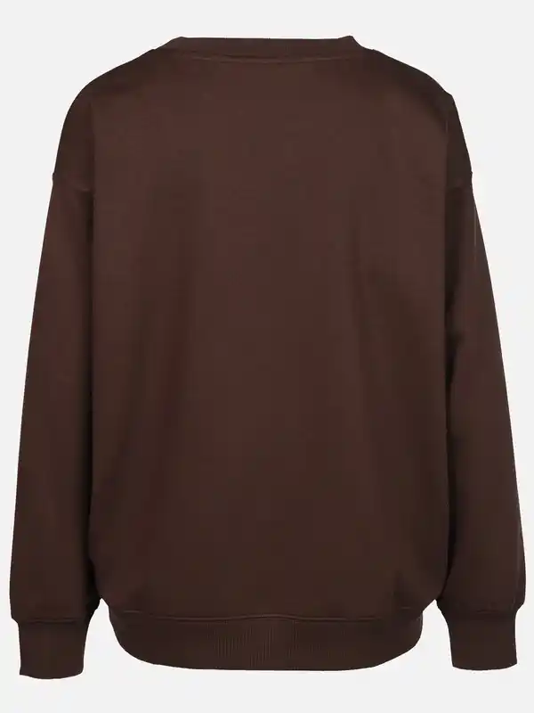 Bild 2 von Damen Sweatshirt mit Stickerei Motiv Braun