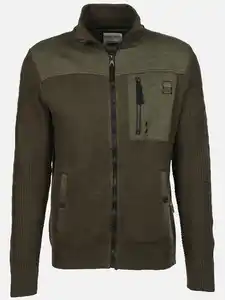 Herren Sweatjacke mit Reißverschluss Oliv