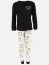 Bild 1 von Mädchen Pyjama mit Herzen Schwarz
