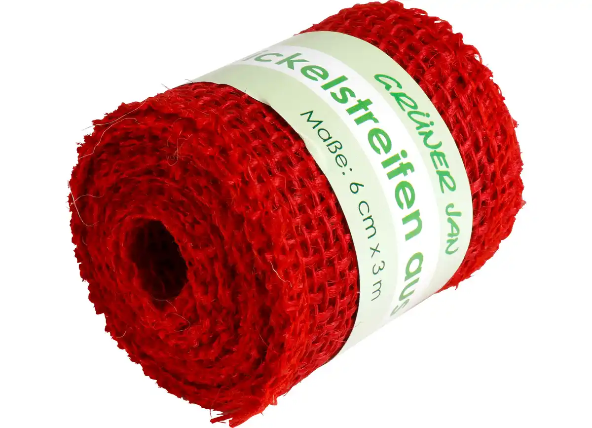 Bild 1 von Juteband rot