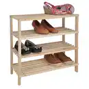 Bild 1 von Schuhregal mit 4 Böden 54 x 26 x 52 cm aus Holz