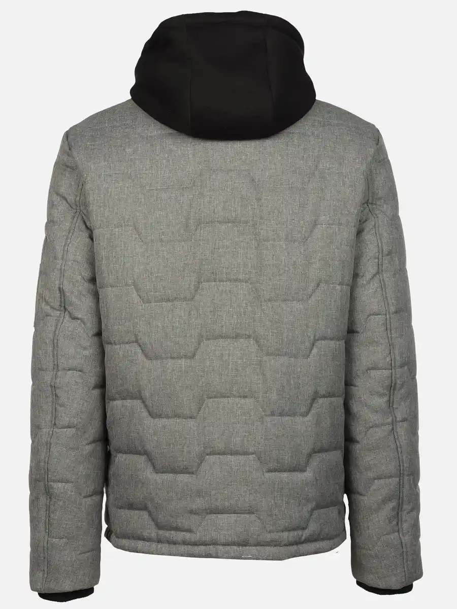 Bild 2 von Herren Steppjacke mit vielen Details Silber