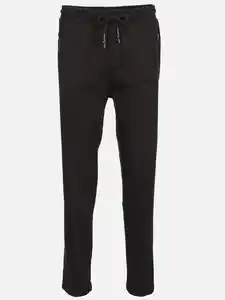 Herren Jogginghose mit schmalem Bein und Reißverschluss-Taschen Schwarz