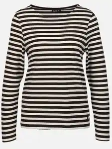 Damen Ringelshirt Braun